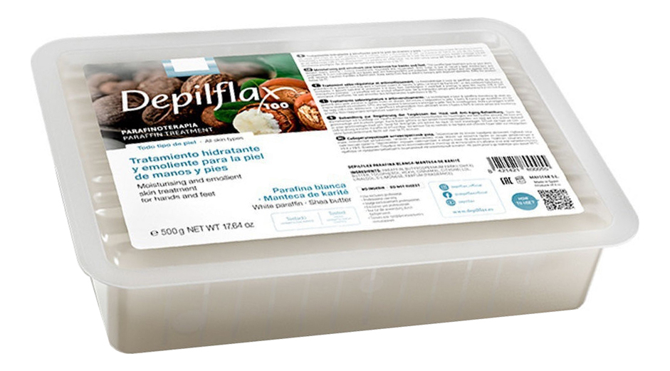 Депилфлакс Парафин Белый с Маслом карите 500 г (Depilflax, Для тела) фото 0