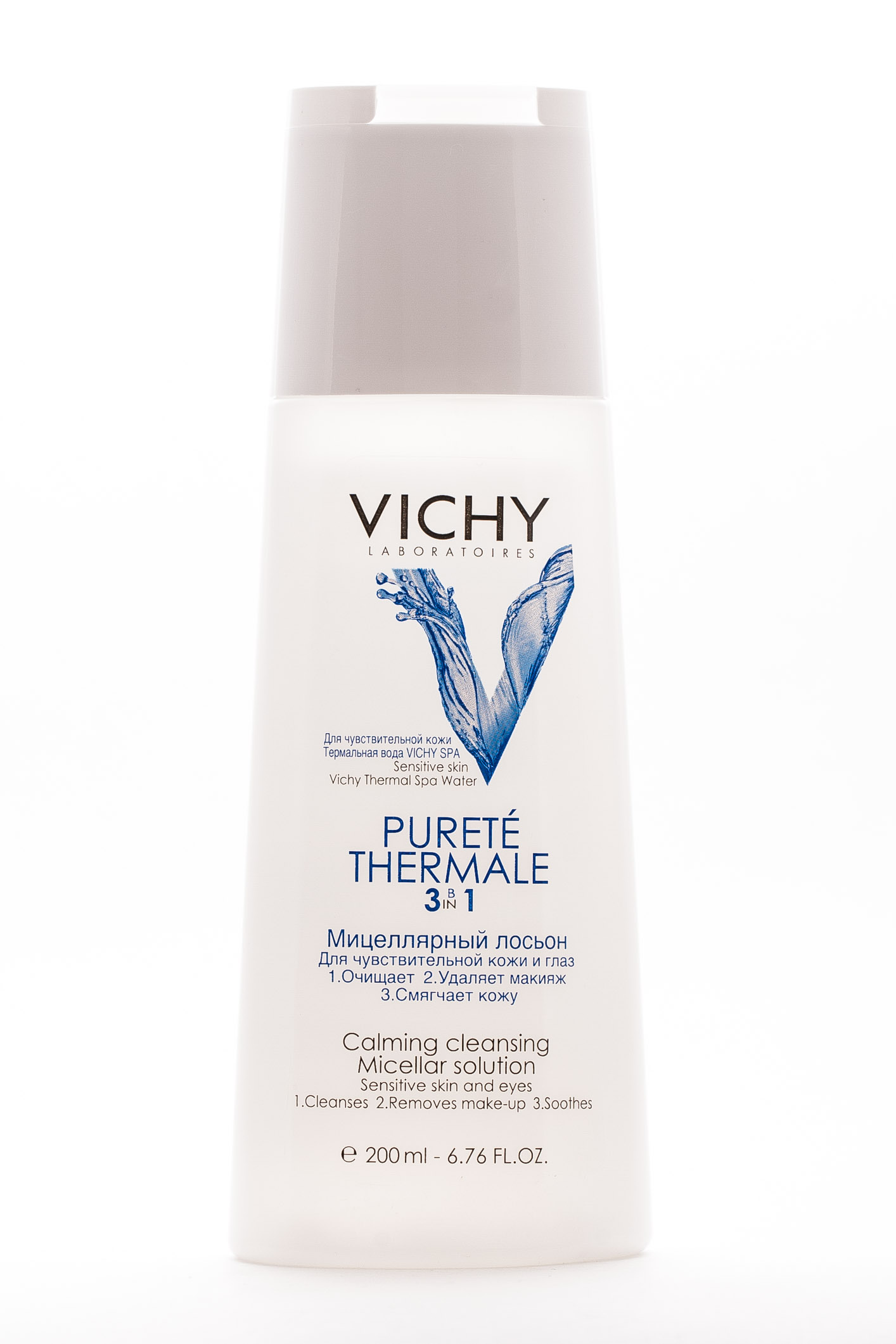 Виши Мицеллярный лосьон для снятия макияжа с лица и глаз. Пюрте Термаль 200 мл (Vichy, Purete Thermal) Виши Мицеллярный лосьон для снятия макияжа с лица и глаз. Пюрте Термаль 200 мл (Vichy, Purete Thermal) фото 1