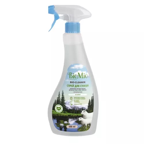 БиоМио Средство чистящее для стекол, зеркал, пластика, 2 х 500 мл (BioMio, Уборка) БиоМио Средство чистящее для стекол, зеркал, пластика, 2 х 500 мл (BioMio, Уборка) фото 3