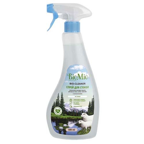 БиоМио Средство чистящее для стекол, зеркал, пластика, без запаха, 500 мл (BioMio, Уборка) фото 3