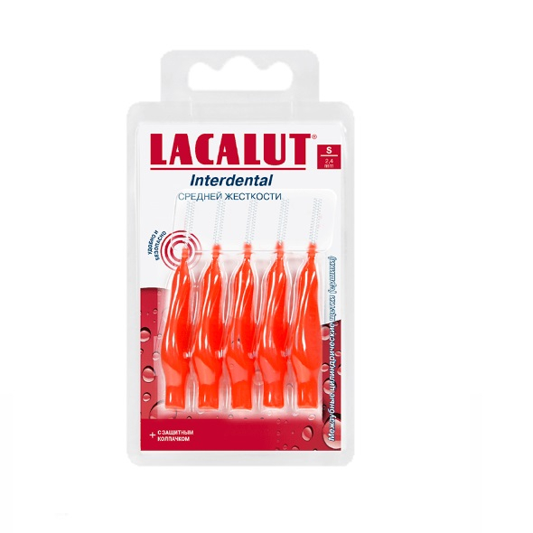 цена Lacalut Межзубные цилиндрические щетки (ёршики), размер XXS d 1,7 мм, 1 х 5 шт (Lacalut, Интердентал)