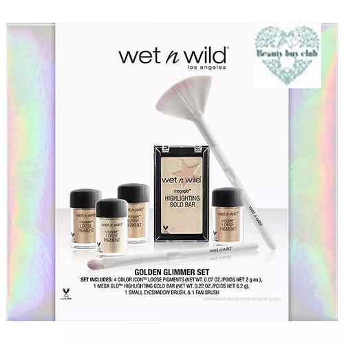 Вет энд Вайлд Набор подарочный golden glimmer set - хайлайторы 5 видов и кисти 2 вида (Wet n Wild, Лицо) фото 0