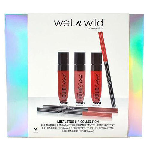 Вет энд Вайлд Набор подарочный mistletoe lip collection- жидкие матовые помады 3 тона и карандаши для губ 3 (Wet n Wild, Губы) фото 0