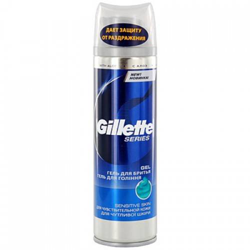 Gillette Series гель sensit skin для бритья для чувствительной кожи 200 мл (Gillette, Средства для бритья) гель для бритья series увлажняющий gillette 200 мл