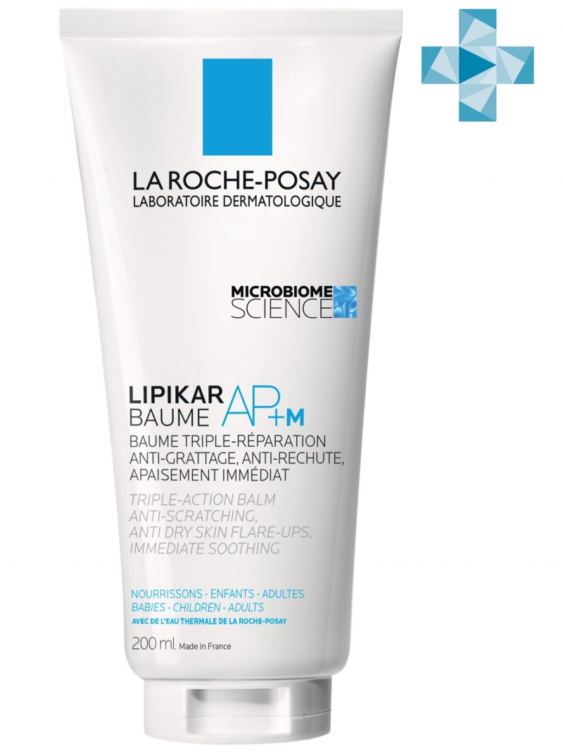Ля Рош Позе Бальзам тройного действия для лица и тела Baume AP+M, 200 мл (La Roche-Posay, Lipikar) фото 0
