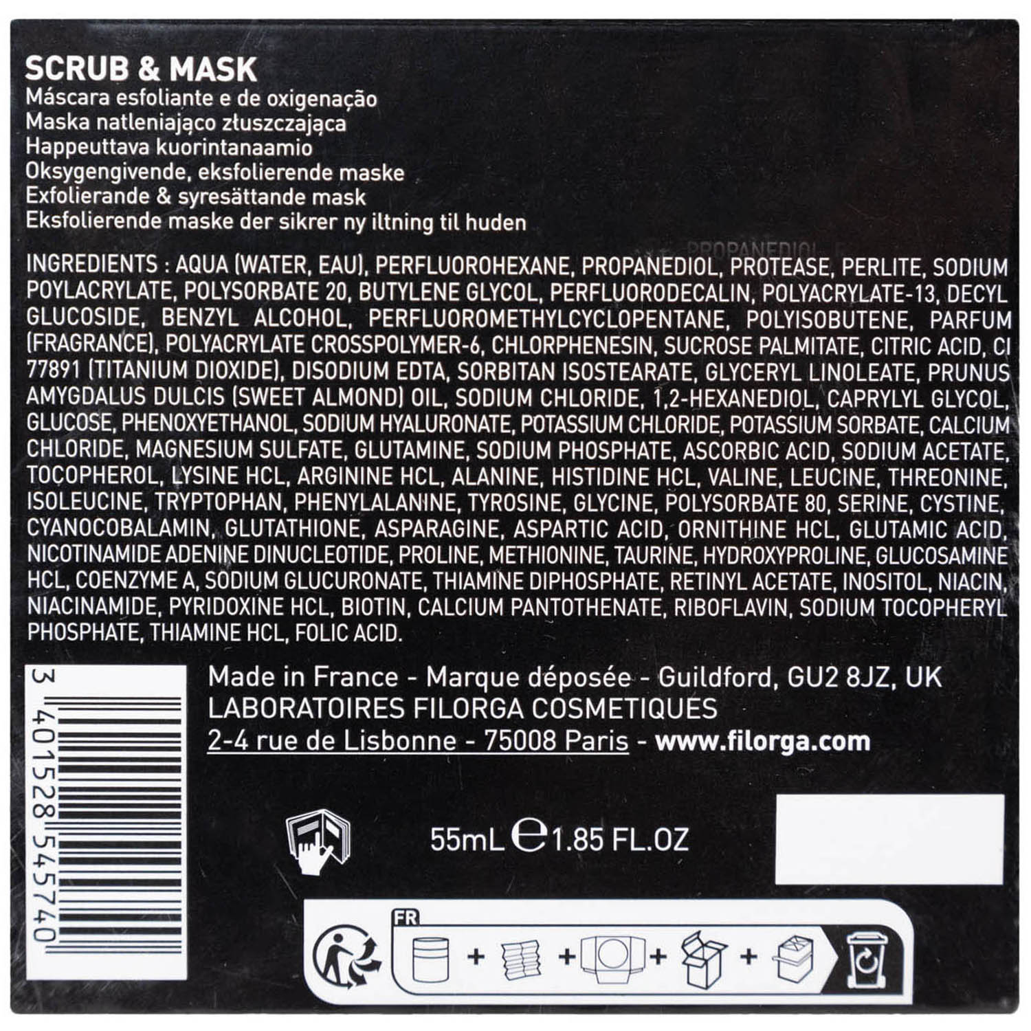 Филорга Отшелушивающая оксигенирующая маска Scrub & Mask, 55 мл (Filorga, Scrub & Mask) фото 4