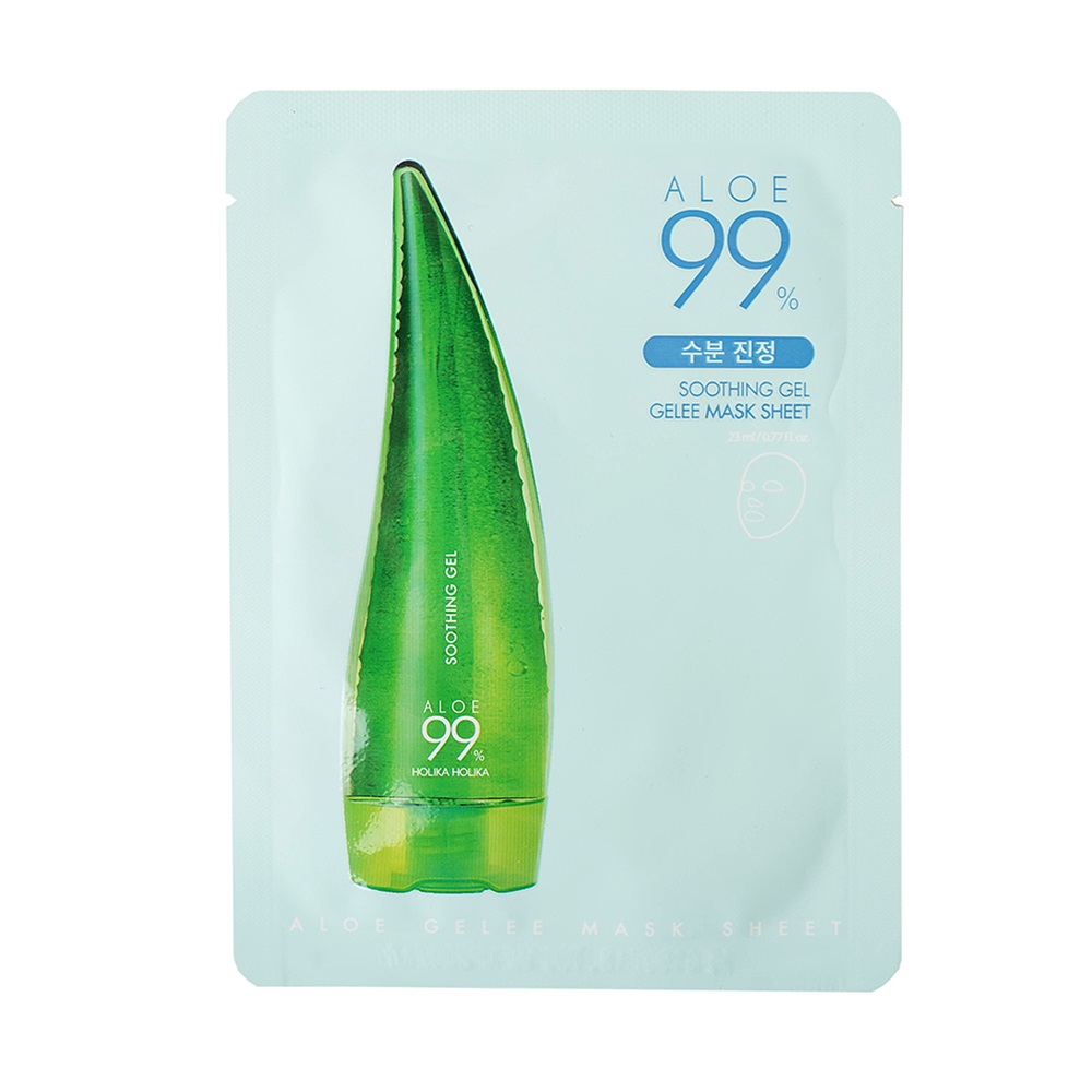 Холика Холика Успокаивающая гелевая маска с экстрактом 99% Алоэ, 1 шт (Holika Holika, Aloe) фото 0