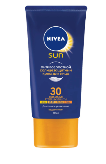 Нивеа Антивозврастной Солнцезащитный Крем для лица SPF30, 50 мл (Nivea, Защита от солнца) фото 0