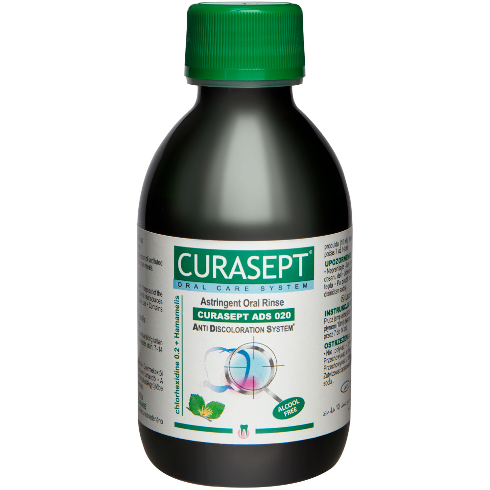 Курасепт Ополаскиватель хлоргексидин диглюконат 0,20% с гамамелисом виргинским, 200 мл (Curasept, Ополаскиватели для полости рта) фото 3