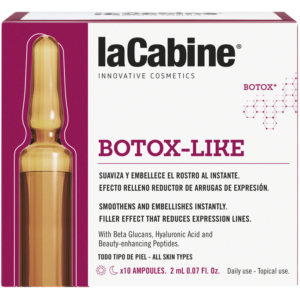 La Cabine Концентрированная сыворотка в ампулах с эффектом ботокса Botox Like Ampoules, 10*2 мл (La Cabine, Сыворотки для лица) косметика для мамы lacabine концентрированная сыворотка в ампулах с эффектом ботокса botox like ampoules 10x2 мл