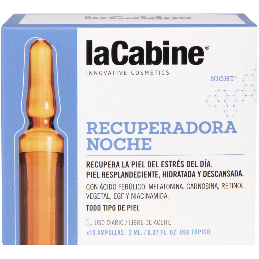 La Cabine Концентрированная сыворотка в ампулах Ночное восстановление Night Recovery Ampoules, 10 ампул*2 мл (La Cabine, Сыворотки для лица)
