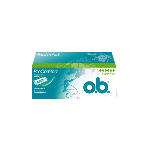 

O.B. Тампоны супер плюс 16 штук (O.B., ProComfort), ProComfort