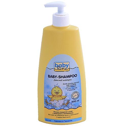 Baby line Шампунь для младенцев помпа 500мл (Baby line, Для волос)