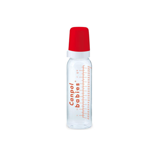 Canpol Стеклянная бутылочка  с силиконовой соской 12+, 240 мл (Canpol, Бутылочки)