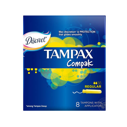 Тампоны Компак с аппликатором регуляр 8 (Tampax, Compak)