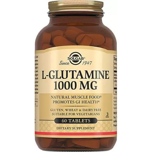 Солгар Таблетки L- Глутамин №60 1000 мг (Solgar, Аминокислоты) фото 0