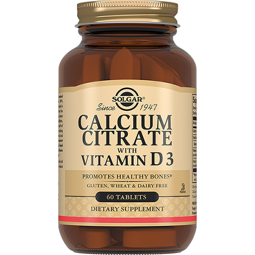 Солгар Кальция цитрат с витамином D3  в таблетках, 60 шт. (Solgar, Минералы) фото 0