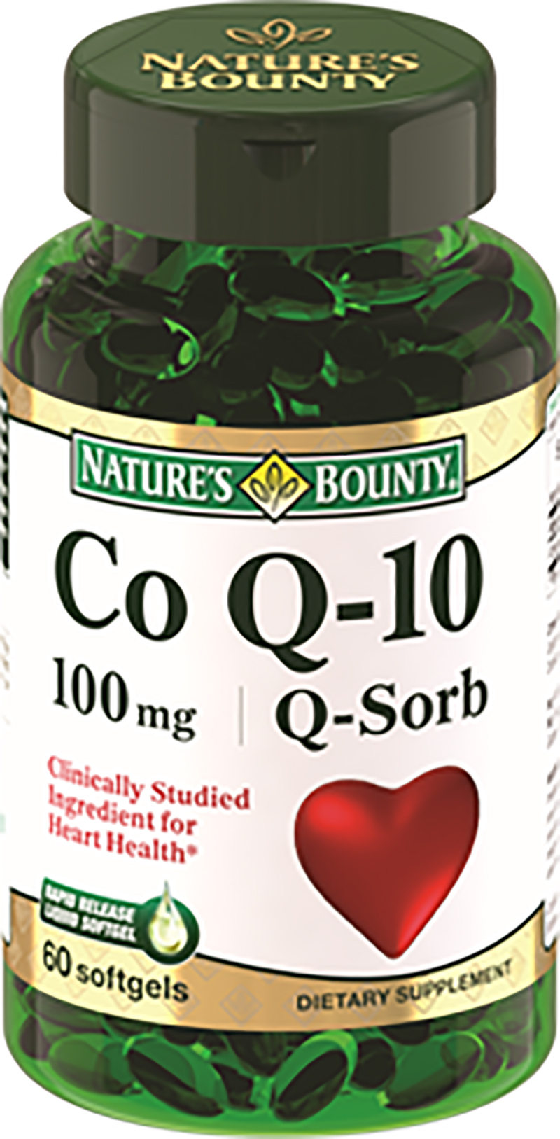 коэнзим q 10 60 капсул Nature's Bounty Коэнзим Q-10 60 капсул (Nature's Bounty, Специальные продукты)