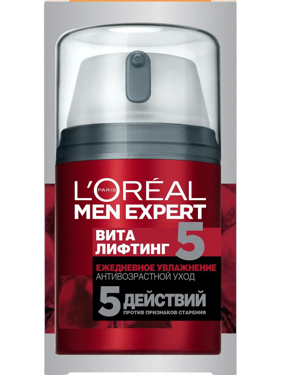 Лореаль Париж Антивозрастной уход Виталифтинг 5, 50 мл (L'oreal Paris, Men expert) фото 0