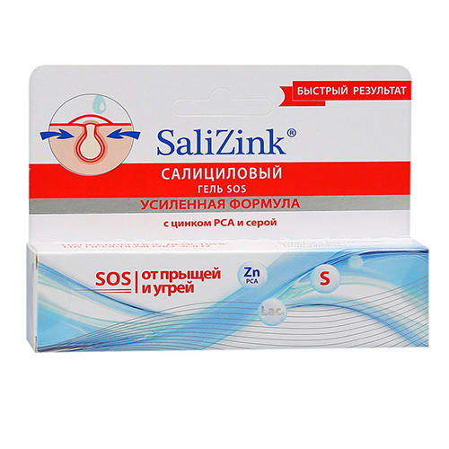 Купить Salizink Гель-SOS локального действия для проблемной кожи, 15 мл (Salizink, Уход), Россия
