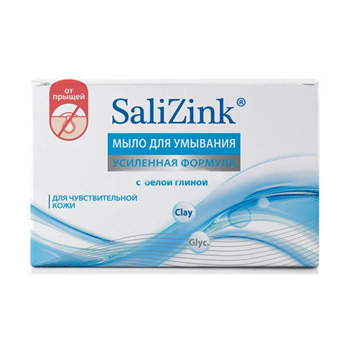 Салицинк Мыло для умывания для чувствительной кожи с белой глиной, 100 г (Salizink, Уход) фото 0