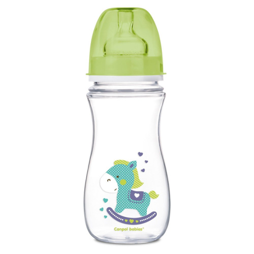 

Canpol Бутылочка PP EasyStart с широким горлышком антиколиковая, 300 мл, 12+ Toys, цвет: зеленый (Canpol, Бутылочки), Бутылочки