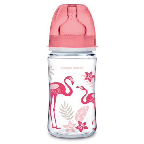 

Canpol Бутылочка PP EasyStart с широким горлышком антиколик., 240 мл, 3+, Jungle, коралл (Canpol, Бутылочки), Бутылочки
