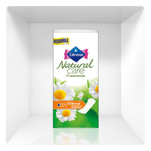 Либресс Ежедневные прокладки Natural Care Normal 20 штук (Libresse, Natural Care) фото 0