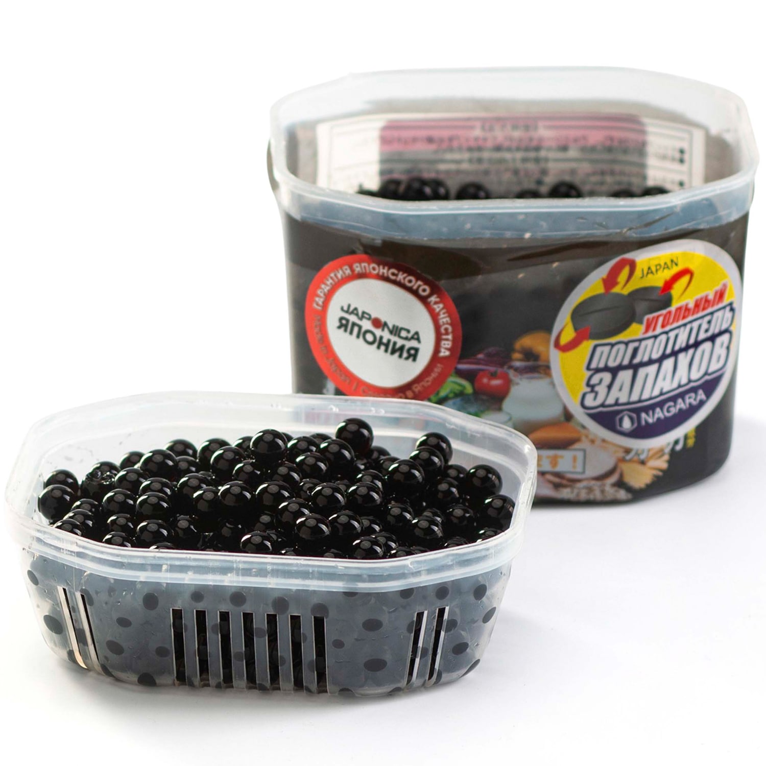 Нагара Уголь древесный для устранения запаха в холодильнике, 160 г (Nagara, Освежители и поглотители запаха) фото 2