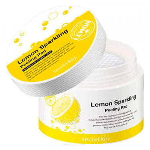 Сикрет Ки Диски ватные очищающие Lemon Sparkling Peeling Pad 70шт (Secret Key, Cleansing) фото 0