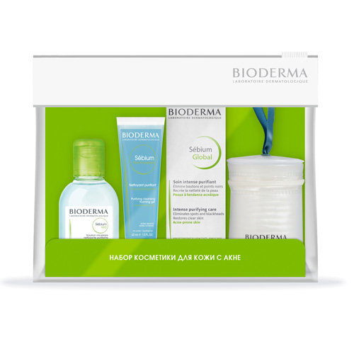 Биодерма Набор Global для комбинированной и жирной кожи (Bioderma, Sebium) фото 0