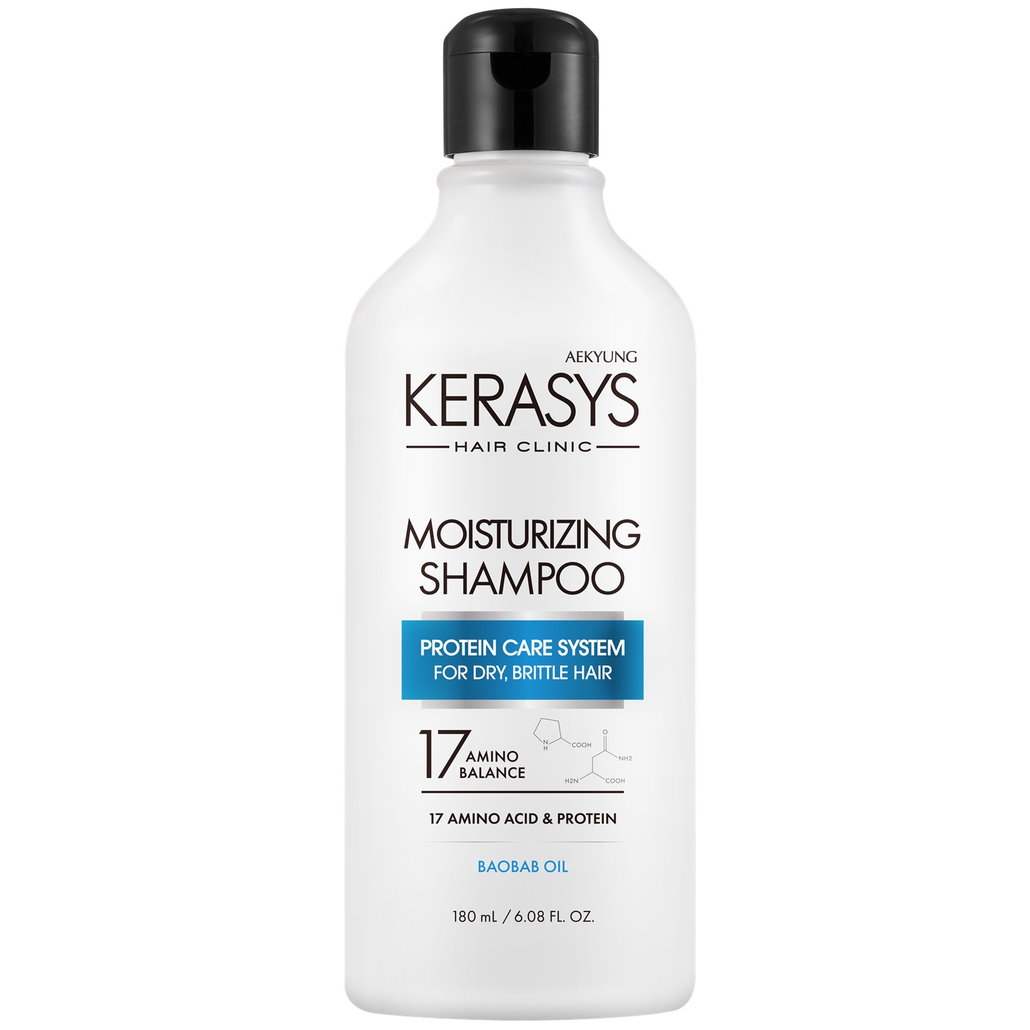 Kerasys Шампунь для волос увлажняющий, 180 мл (Kerasys, Hair Clinic) kerasys hair clinic moisturizing шампунь увлажняющий для волос 600 мл kerasys