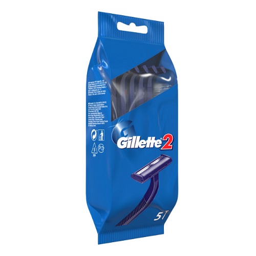 

Gillette GILLETTE 2 бритвы одноразовые №5 (Gillette, Мужские бритвы), Мужские бритвы