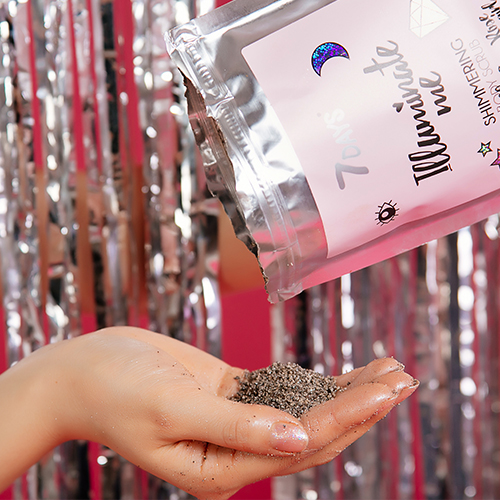  Мерцающий кофейный скраб для тела ROSE GIRL, 200 г (7 Days, ILLUMINATE ME) фото 2