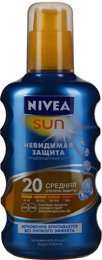 Нивеа Солнцезащитный Спрей Невидимая защита с SPF 20, 200 мл (Nivea, Защита от солнца) фото 0