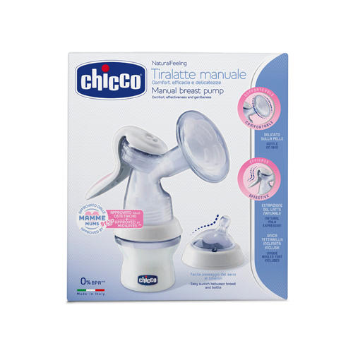 Чико Молокоотсос ручной с бутылочкой Natural Feeling 1 шт. (Chicco, Аксессуары) фото 0