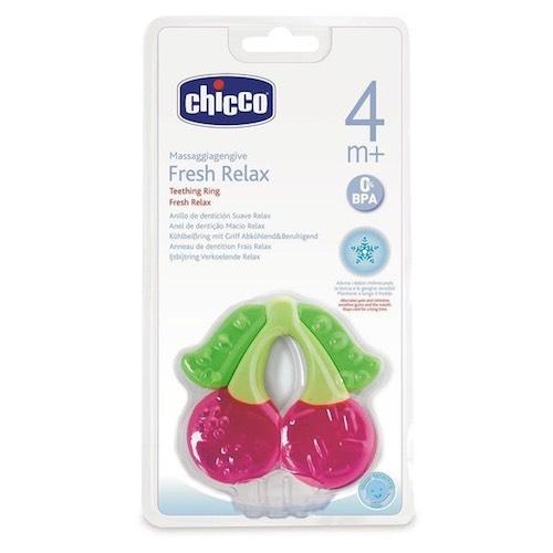 Chicco Прорезыватель Fresh Relax Вишня ,4мес.+, охлаждающий (Chicco, Прорезыватели)