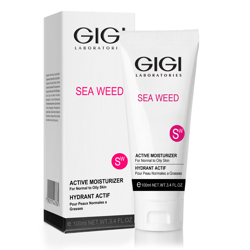 ДжиДжи Крем увлажняющий активный для нормальной и жирной кожи Active Moisturizer For Normal To Oily Skin, 100 мл (GiGi, Sea Weed) фото 0