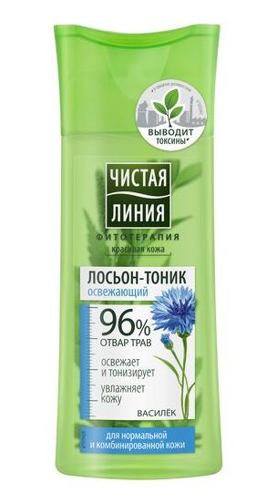  Лосьон-тоник для нормальной кожи с васильком, 100 мл (Концерн Калина, Уход за лицом) фото 0