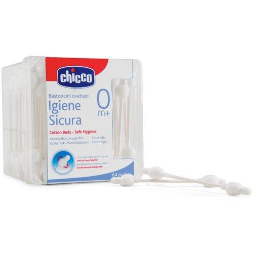 Чико Палочки ватные Baby Moments детские с ограничителем,0мес.+,88шт (Chicco, Гигиена малыша) фото 0