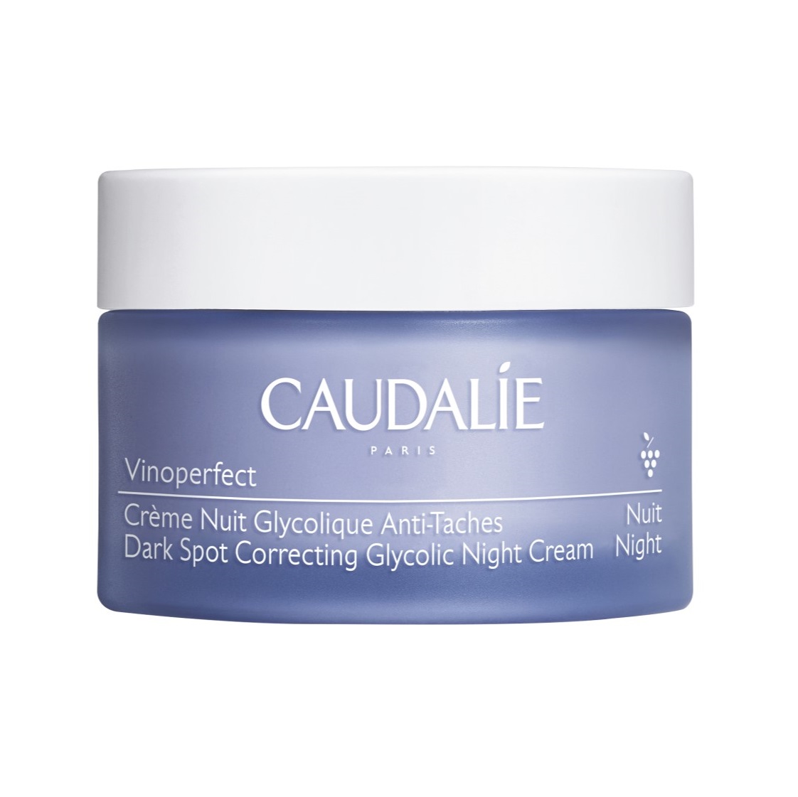 Caudalie Ночной крем с гликолевой кислотой, выравнивающий тон кожи Dark Spot Correcting Glycolic Night Cream, 50 мл (Caudalie, Vinoperfect)