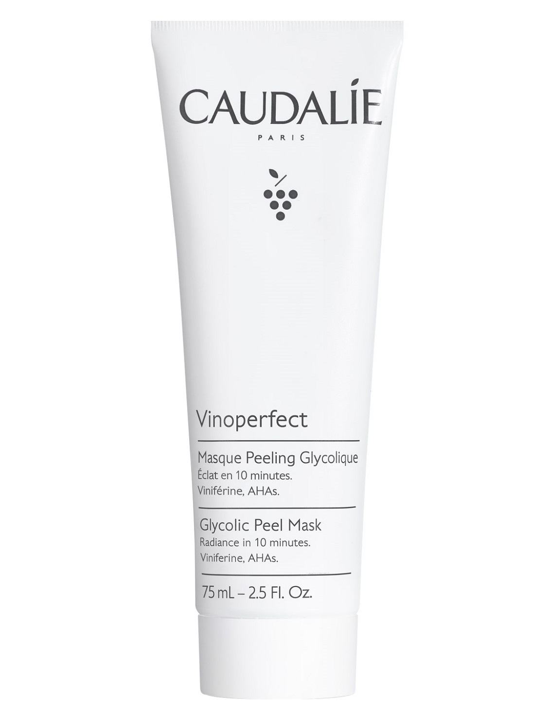 Caudalie Гликолевая маска-пилинг Glycolic Peel Mask, 75 мл (Caudalie, Vinoperfect)