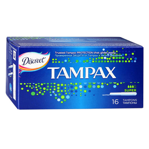 Тампоны с аппликатором супер №16 (Tampax)