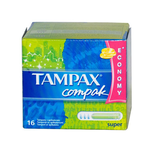 Тампакс Компак Тампоны с аппликатором супер по 16 шт (Tampax, Compak) фото 0