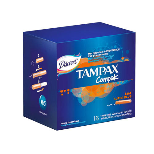 Тампакс Тампоны с аппликатором компак супер плюс, 16 шт (Tampax, Compak) фото 0