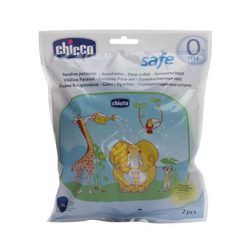 Чико Защитные шторки для автомобиля на присосках с рисунком Safe 2 шт. (Chicco, ) фото 0