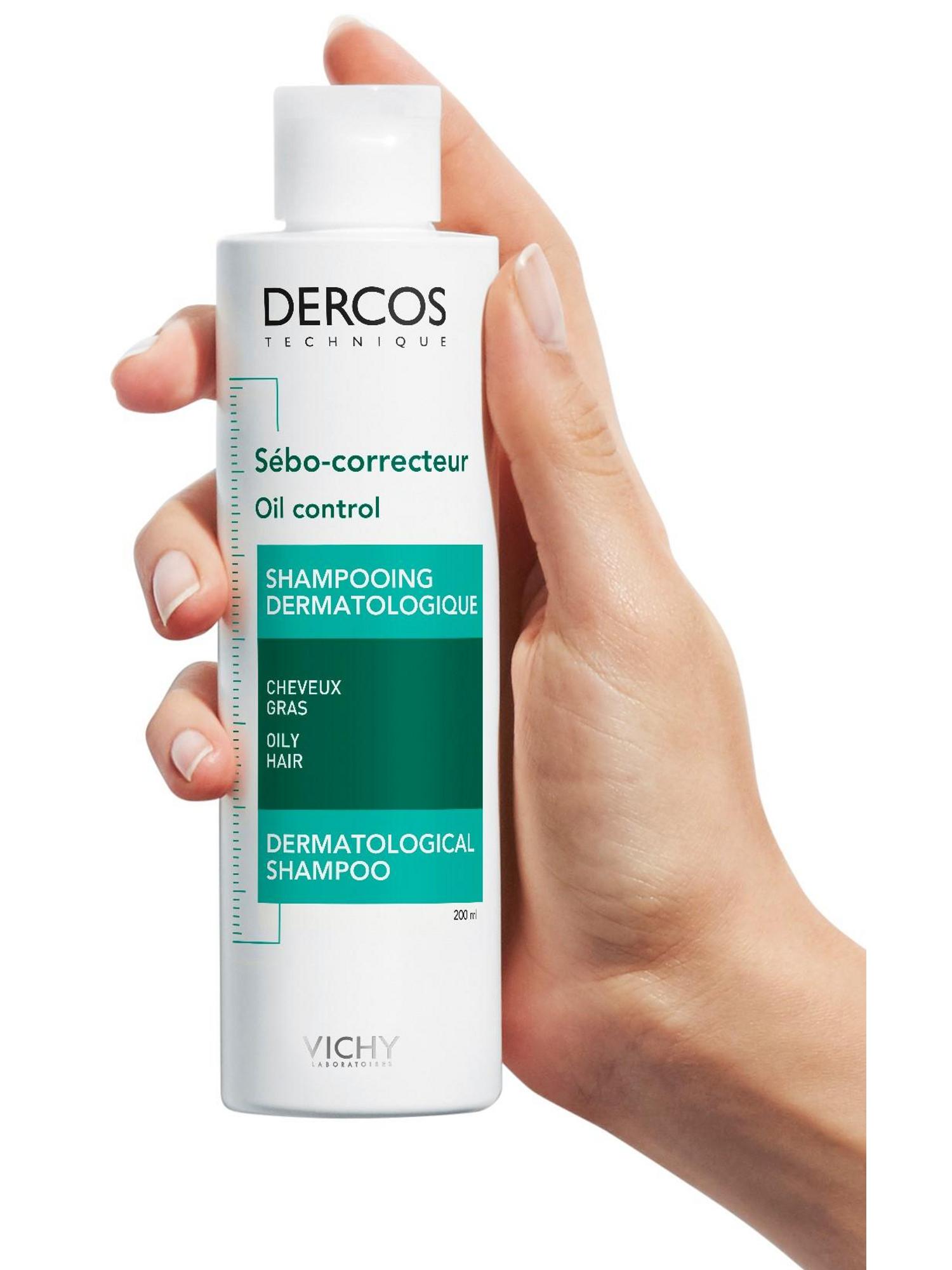 Виши Регулирующий шампунь-уход для жирной кожи головы, 200 мл (Vichy, Dercos) фото 7