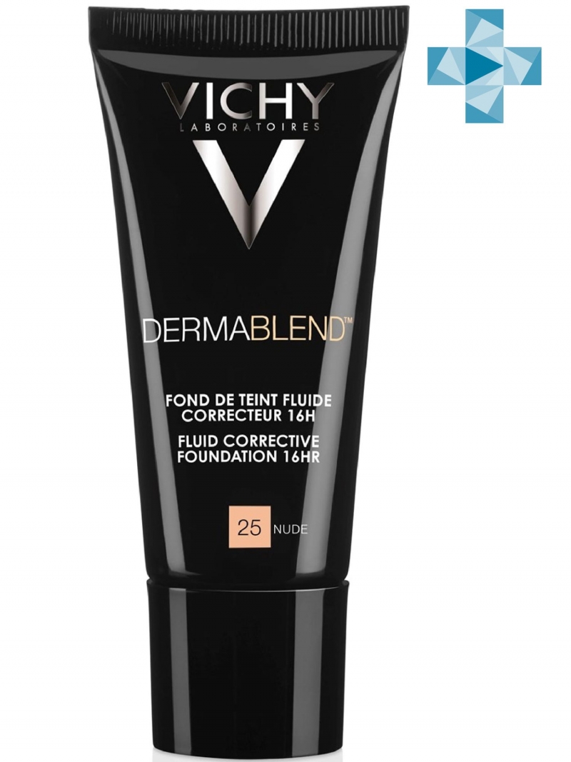 Виши Корректирующий тональный флюид телесный оттенок, 25 тон, 30 мл (Vichy, Dermablend) фото 0