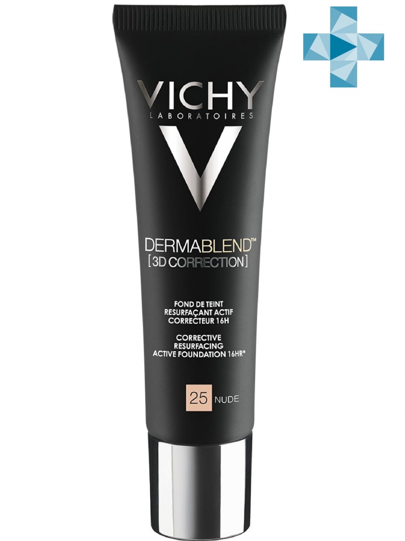 Виши Тональная основа с высоким покрытием 3D Тон 25, 30 мл (Vichy, Dermablend) фото 0