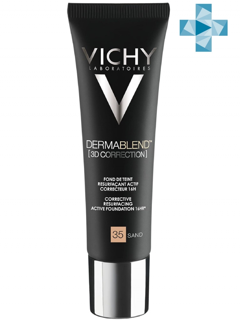 Виши Тональная основа с высоким покрытием 3D Тон 35, 30 мл (Vichy, Dermablend) фото 0